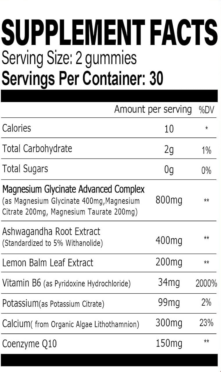 Glycine Magnesium Gummies - lotbak