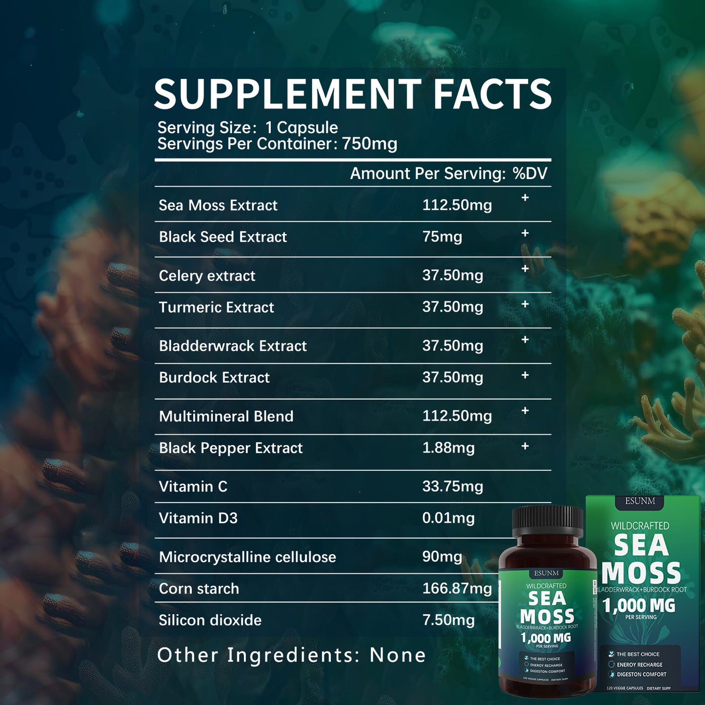 Seaweed Compound Vitamin Capsules - lotbak