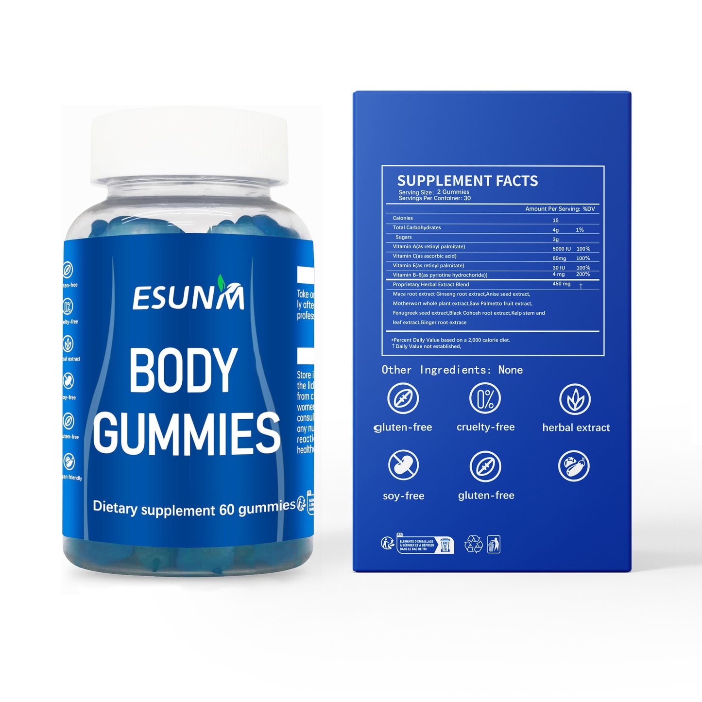 Household Hot Products Gummy Bear 60 Tablets - lotbak