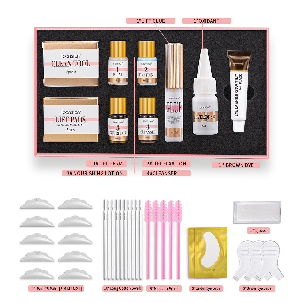 Lash Lift EyeLash Eyebrow Dye Tint Kit Lashes Perm Set Brow Lamination Makeup Tools - lotbak