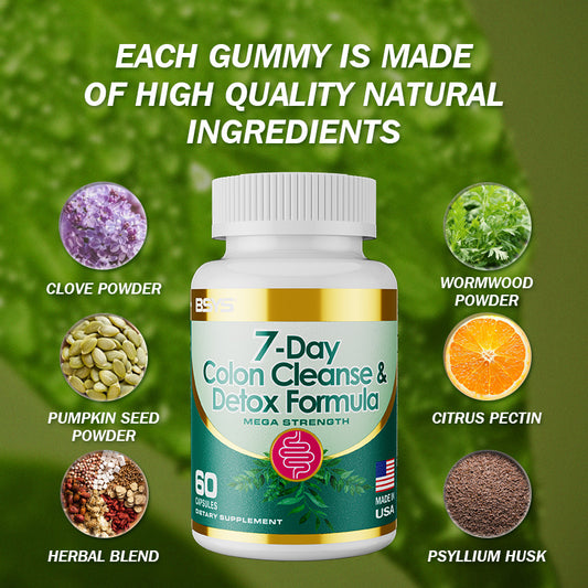 7-Day Colon Cleanse & Detox Formula Capsulese - lotbak