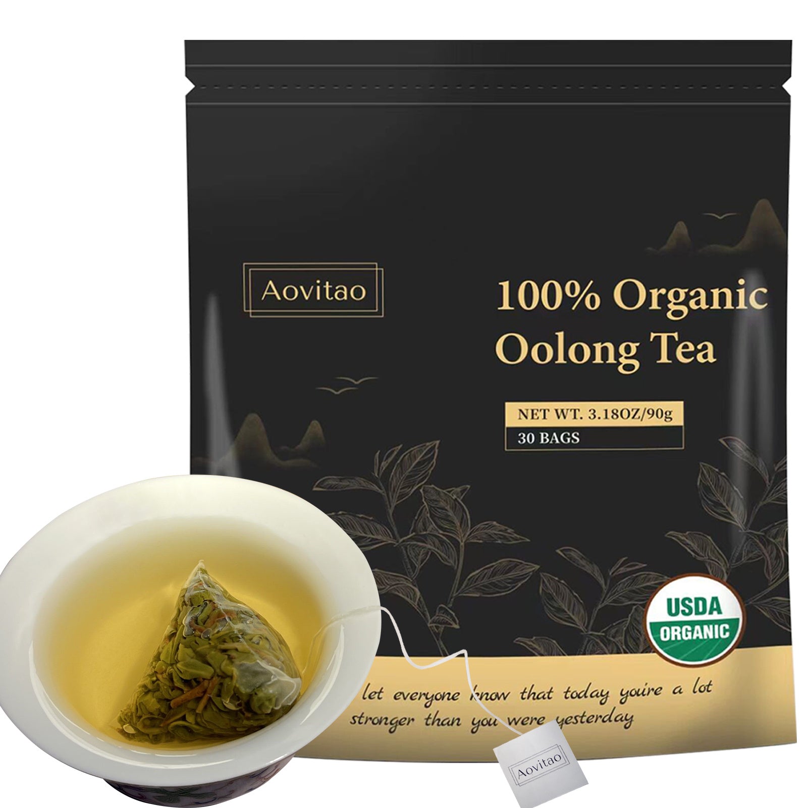 Detox Cleanse Tea Natural Herbal Tea Bags Oolong Leaf For Lung Cleanse Congestion Relief Herbal Detox Caffeine-Free Non-GMO Organic For Gut Health Immune Boost - lotbak